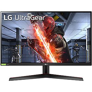 LG 27GN800-B 27 Inch Ultragear QHD (2560 x 1440) IPS Gaming Monitor with IPS 1ms (GtG) Response Time / 144Hz Refresh Rate and NVIDIA G-SYNC with AMD FreeSync Premium for $296.99