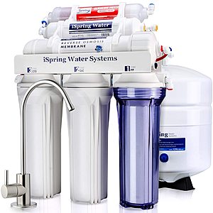 iSpring RCC7AK 6-Stage Under Sink Reverse Osmosis Drinking Water Filter System, $160 after 20$ off $160.26