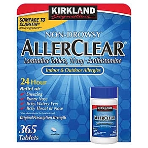 Costco Members - Kirkland Signature Non-Drowsy AllerClear Antihistamine 10mg., 365 Tablets - $8.69