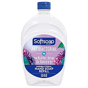50-Oz Softsoap Liquid Hand Soap Refill (White Tea & Berry) $4.44 w/ S&S + Free Shipping w/ Prime or on $25+