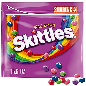 15.6-Oz Skittles Candy Sharing Size Bags (Original or Wild Berry) $2.84 + Free Shipping w/ Prime or on $25+