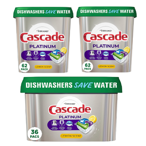 160-Count Cascade Platinum ActionPacs Dishwasher Detergent Pods (Lemon) $35.22 w/ S&S + Free Shipping