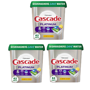 186-Count Cascade ActionPacs Dishwasher Detergent Pods (Lemon) $41.85 w/ S&S + Free S&H