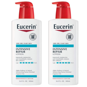 16.9-Oz Eucerin Intensive Repair Lotion (Fragrance Free) 2 for $10.01 ($5 Each) w/ S&S & More + Free Shipping w/ Prime or on $35+