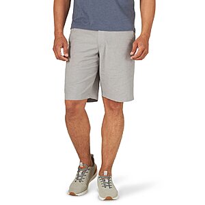 Lee Men's Extreme Comfort Motion Flat Front Short (Gray Chambray) $13.20