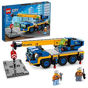 340-Piece LEGO City Great Vehicles Mobile Crane Truck Toy Building Set + 231-Piece LEGO Friends 2023 Advent Calendar Christmas Holiday Countdown Playset $41 + Free Shipping