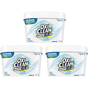 3-Lb OxiClean White Revive Laundry Whitener and Stain Remover Powder 3 for $15.59 ($5.20 each) & More w/ S&S + Free Shipping w/ Prime or on $35+