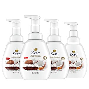 4-Pack 10.1-Oz Dove Foaming Hand Wash (Various) $10.37 w/ S&S + Free Shipping w/ Prime or on $35+