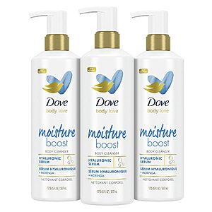 3-Pack 17.5-Oz Dove Body Love Body Cleanser Moisture Boost $10.02 w/ S&S + Free Shipping w/ Prime or on $35+