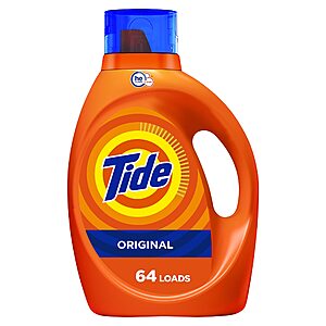 92-Oz Tide Laundry Detergent Liquid Soap (Various) $9.32 w/ S&S + $2.80 Amazon Credit + Free Shipping w/ Prime or on $35+