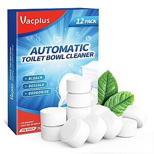 12-Count Vacplus Toilet Bowl Cleaner Tablets $5 & More w/ Subscribe & Save