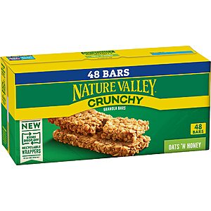 48-Count Nature Valley Crunchy Oats 'n Honey Granola Bars $8.03 w/ S&S + F/S w/ Prime or $25+