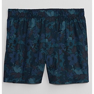 Gap Factory Men's 4" Cotton Boxers (blue multi floral) $3.59 + Free Shipping