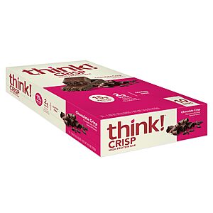 10-Count 1.48-Oz think! Protein Bars (Chocolate Crisp) $8.90 w/ Subscribe & Save