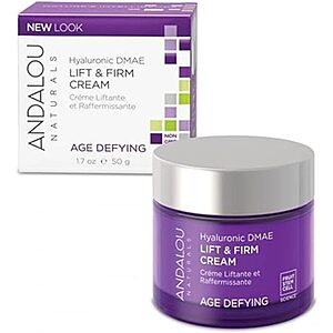 1.7-Oz Andalou Naturals Hyaluronic Dmae Lift Firm Skin Cream Face Moisturizer w/ Anti Aging Antioxidants $9.99 + Free Shipping w/ Prime or on $35+