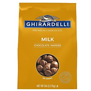 5-Lb Ghirardelli Chocolate Company Milk Chocolate Wafers Bag $27.24 + Free shipping