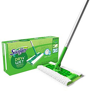 Swiffer Sweeper Dry and Wet Sweeping Starter Kit (1 Mop +19 Refills) $13.45 & More