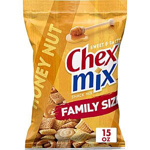 Chex Mix Snack (Family Size): 5-Count Sweet and Salty Honey Nut & 4-Count Turtle $18.66 ($2.07 each) w/ S&S + Free Shipping