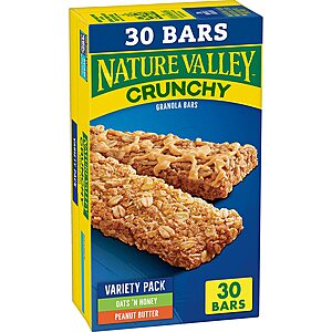 75-Count 1.49-Oz Nature Valley Crunchy Granola Bars (Oats 'n Honey & Peanut Butter) $18.66 & More w/ S&S + Free Shipping