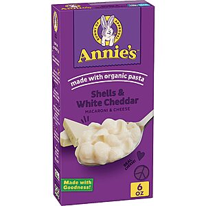 24-Count 6-Oz Annie's White Cheddar Shells Macaroni and Cheese w/ Organic Pasta + 8.8-Oz Betty Crocker Au Gratin Potatoes w/ Real Cheese $20.38 w/ S&S + Free Shipping