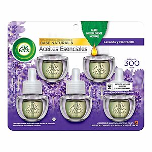 5-Ct Air Wick Plug-in Essential Oil Air Freshener Refills (Lavender & Chamomile) $5.60 w/ Subscribe & Save