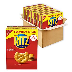 6-Count 20.5-Oz RITZ Original Crackers (Family Size) $12.20 w/ S&S + Free Shipping w/ Prime or on $35+