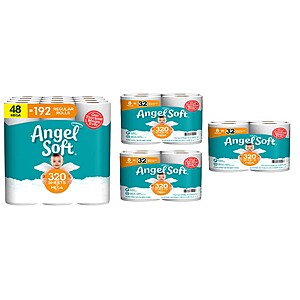 72-Count Angel Soft 2-Ply Mega Rolls Toilet Paper $51.66 + $15 Amazon Credit & More + Free shipping