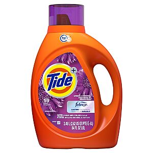 84-Oz Tide Plus Febreze Freshness HE Turbo Clean Liquid Laundry Detergent (Spring & Renewal Scent) $12.32 + $8.50 Amazon Credit w/ S&S + Free Shipping w/ Prime or on $35+