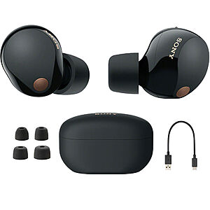 Sony WF-1000XM5 Wireless Earbuds (Black) - Buydig Ebay $240