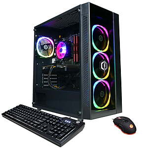 CyberPowerPC Gaming Desktop: Ryzen 5 5500, 16GB DDR4, 1TB SSD, RX 6700, Win 11 $699 + Free Store Pickup