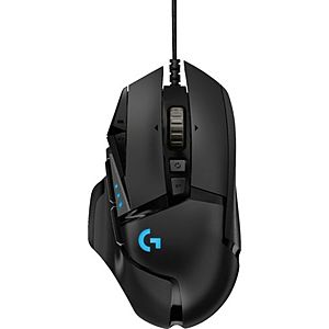 Logitech Gaming Accessories: G502 Proteus Spectrum Mouse $35 & More + Free In-Store Pickup
