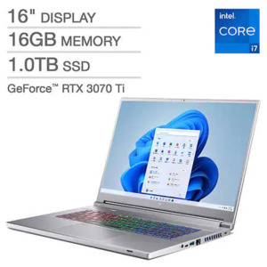Acer Predator Triton 16" Gaming Laptop: i7-12700H, 16GB RAM, 1TB SSD, RTX 3070 Ti $1400 + $15 S&H