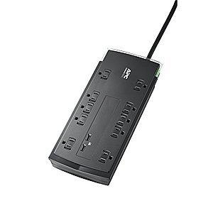 APC 10-Outlet Surge Protector Power Strip with USB Charging Ports, 4320 Joules, SurgeArrest Performance (P10U2) $20