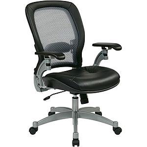 Office Star Professional AirGrid High-Back Leather Office Chair $245 & More + Free S/H