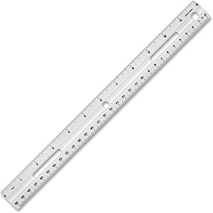 Business Source 12-Inch Plastic Ruler, White $0.46 + FS w/ Prime