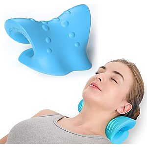 Cervical Neck / Back Traction Memory Foam Pillow $10 at Amazon
