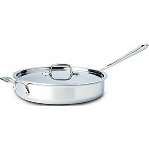 All Clad Factory 2nds Sale: 3-Qt. Saute Pan w/ Lid (D3 Stainless or MC2) $72 & More + $8 Shipping