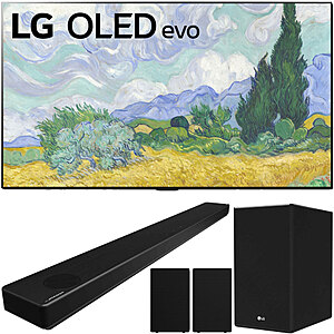 77" LG OLED77G1PUA G1 OLED EVO 4K Gallery TV + LG SP11RA 7.1.4 ch Atmos Soundbar $3999 & More + Free S/H (less w/ SD Cashback) at Buydig