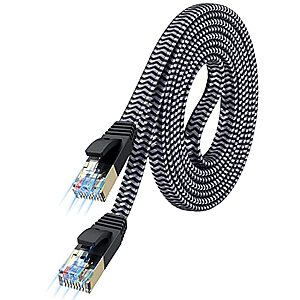 Prime Members: Morelecs 20ft Nylon Braided Cat 7 STP Ethernet Cable $4.50 ($5 for non-prime members) + free s/h