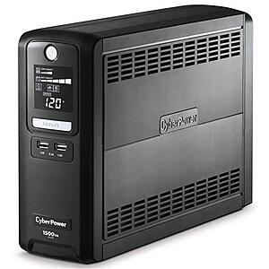 CyberPower LX1500 10-Outlet 1500VA 900W Mini Tower Battery Backup (Refurbished) $109 + Free Shipping