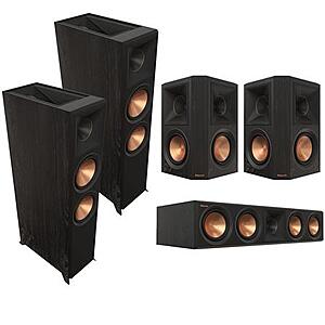 Klipsch Reference Premiere Speakers: 2x RP-8060FA II, RP-504C II, + 2x RP-502S II $1899, w. RP-1400SW Subwoofer $2599 + Free S.H