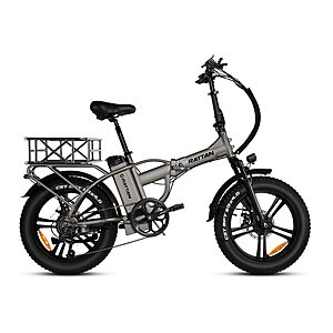 Rattan 750W Electric Bike w/ Rear Basket $411 + free s/h
