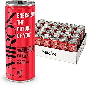 24-Pk 8.4oz Mirón All Natural Sparkling Energy Drinks (Various Flavors) $14 + free s/h