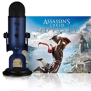 BLUE Yeti USB Microphone (Midnight Blue) w/ Assassin's Creed Odyssey (PCDD) $115 + free s/h