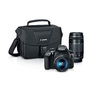 Canon: T6 Camera + 18-55mm + 75-300mm Lens + Pro-100 Printer $299 after $350 Rebate + Free S&H