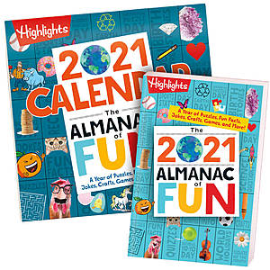 Highlights 2021 Almanac of Fun Book + Calendar Set $14.38 + free s/h