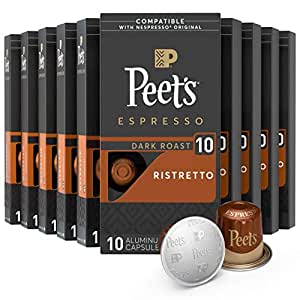 YMMV: 100-Count Peet's Espresso Coffee Capsules (Ristretto; Intensity 10) $22.70