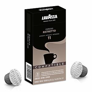 YMMV: 60-Count Lavazza Espresso/Nespresso Capsules (Ristretto; Intensity 11) $12.5