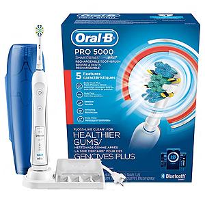 Oral-B Pro 5000 Electric Toothbrush + $20 Walgreens Gift Card (via rebate) + $10 in Balance Rewards Points $57 & more + Free Shipping