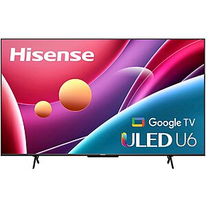 50" Hisense Quantum ULED 4K U6H TV - $299.99 - 55" $369.99 - 65" $489.99 - 75" $689.99 @ BestBuy